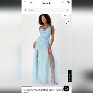 Lulu's Shimmering Blue Dress